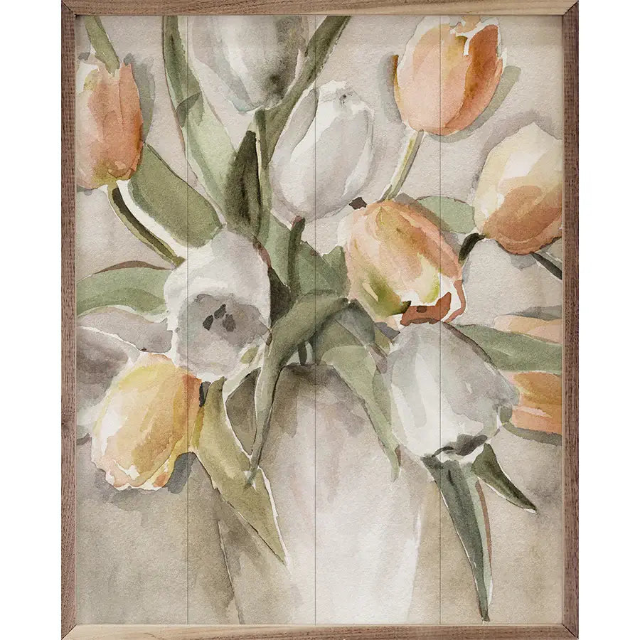 Tomorrow's Tulips Wood Framed Print