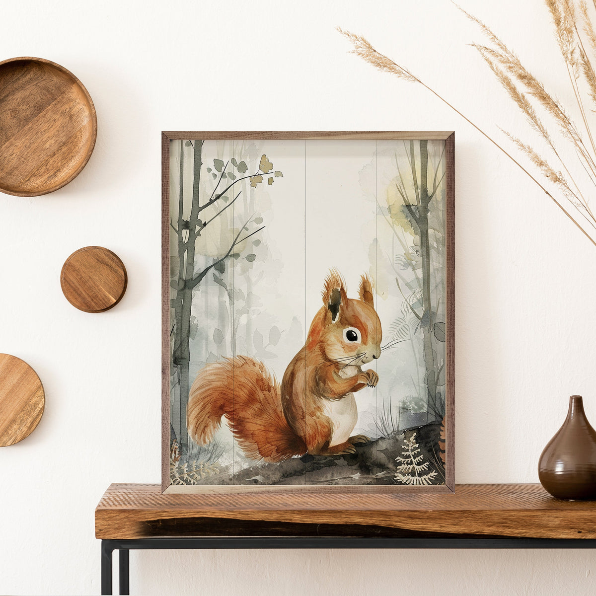 Woodland Squirrel Framed Print