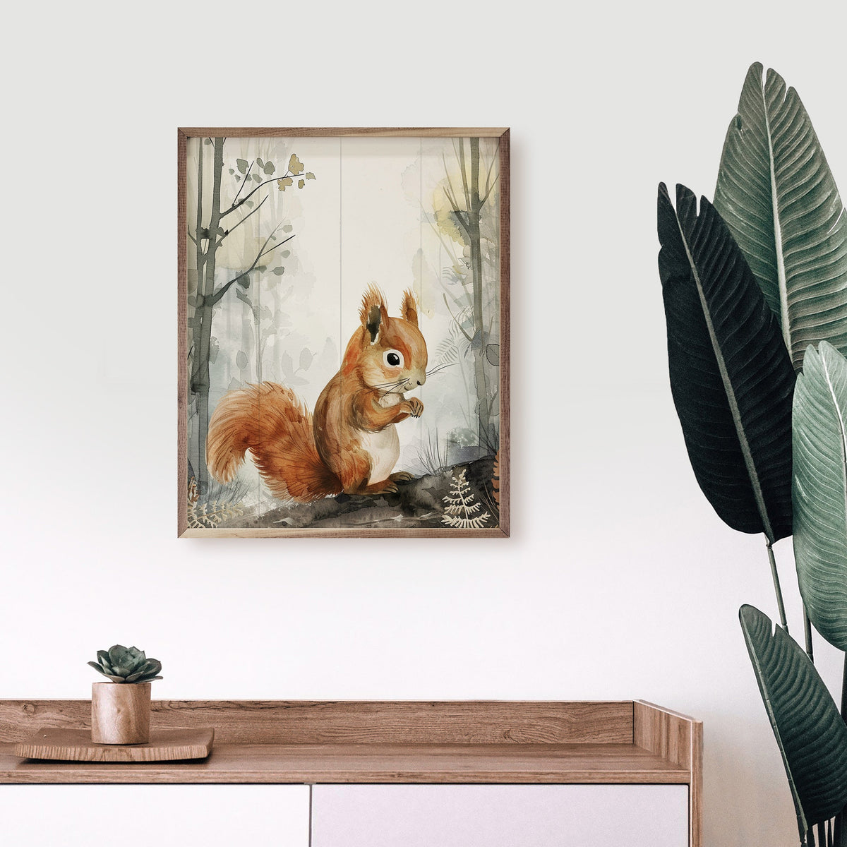 Woodland Squirrel Framed Print