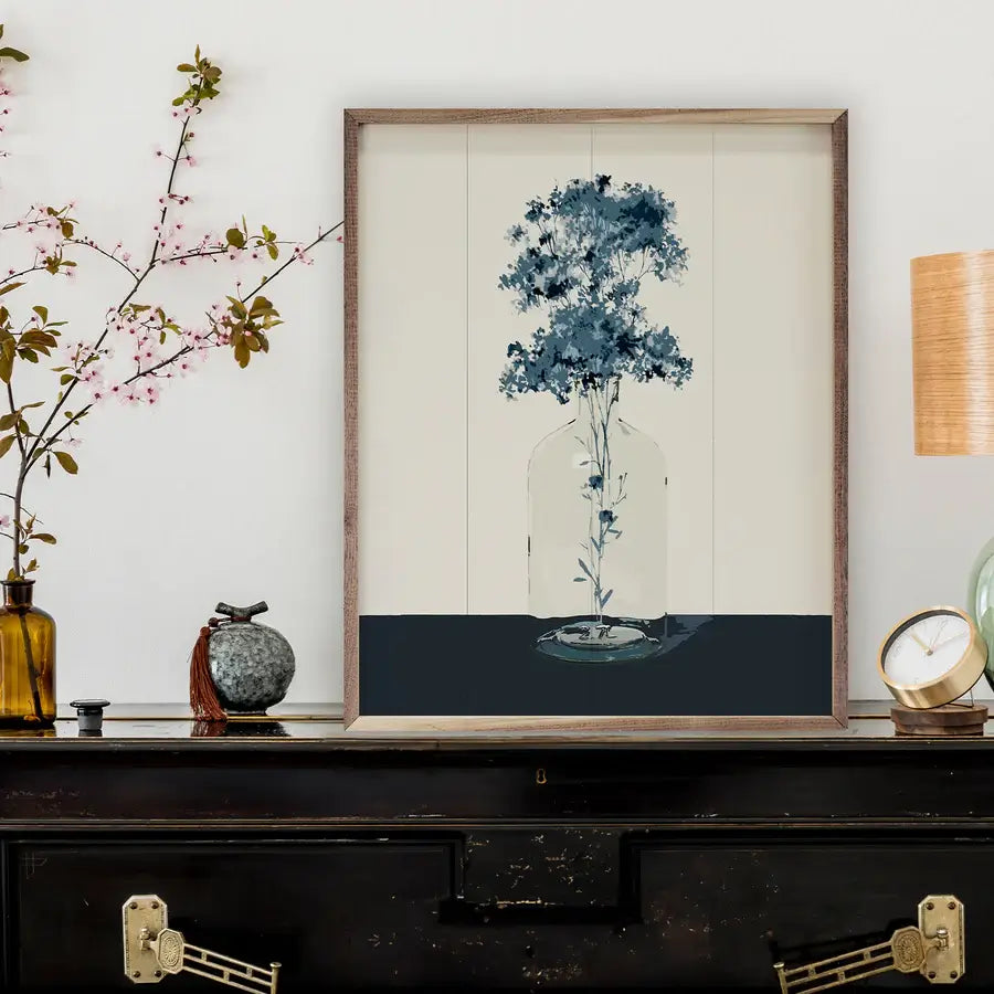 Bottled Lace By Carol Robinson Wood Framed Print