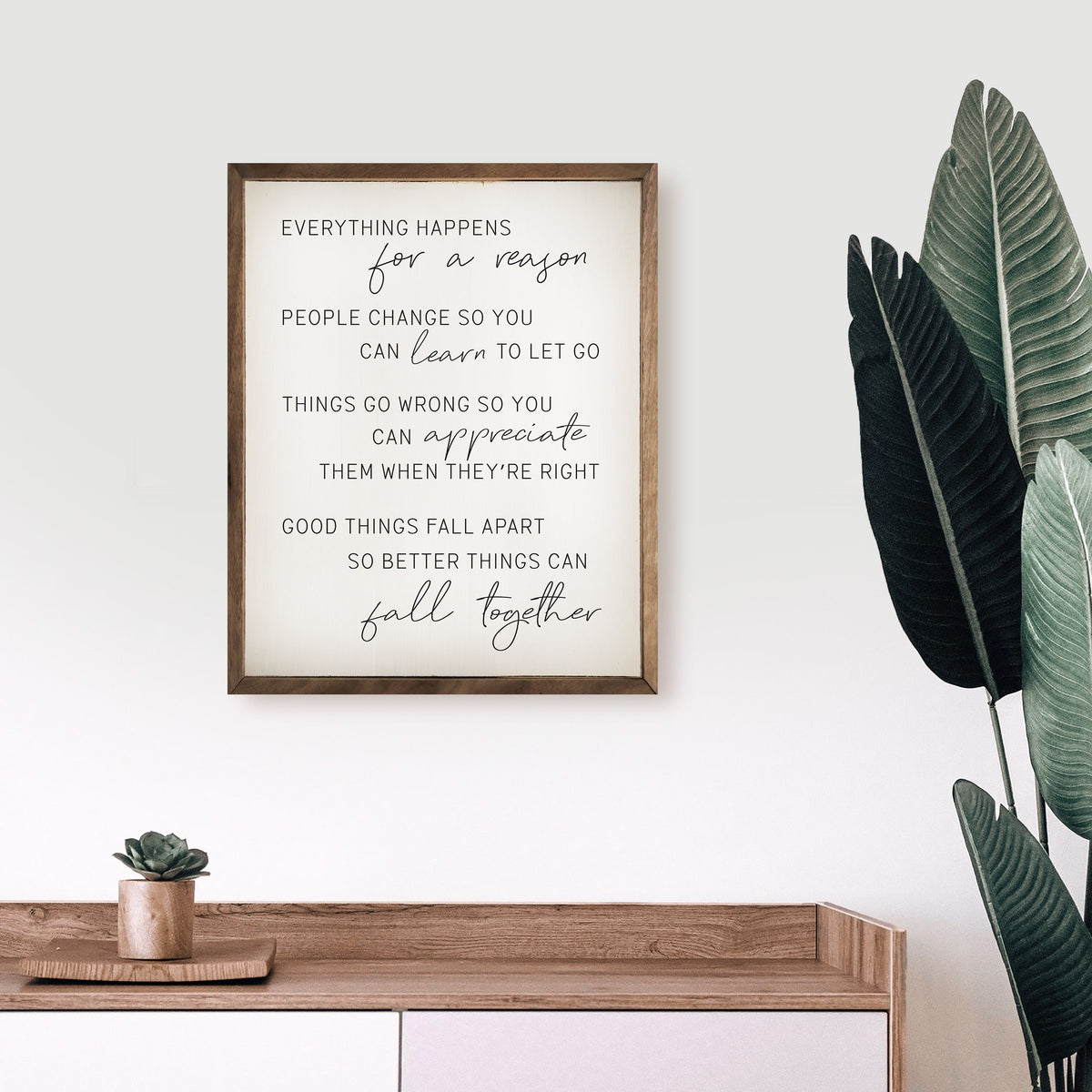 For A Reason Wood Framed Print