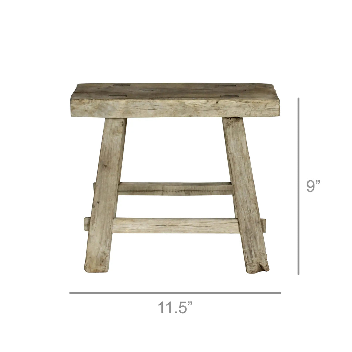 Hokkaido Elm Wood Foot Stool