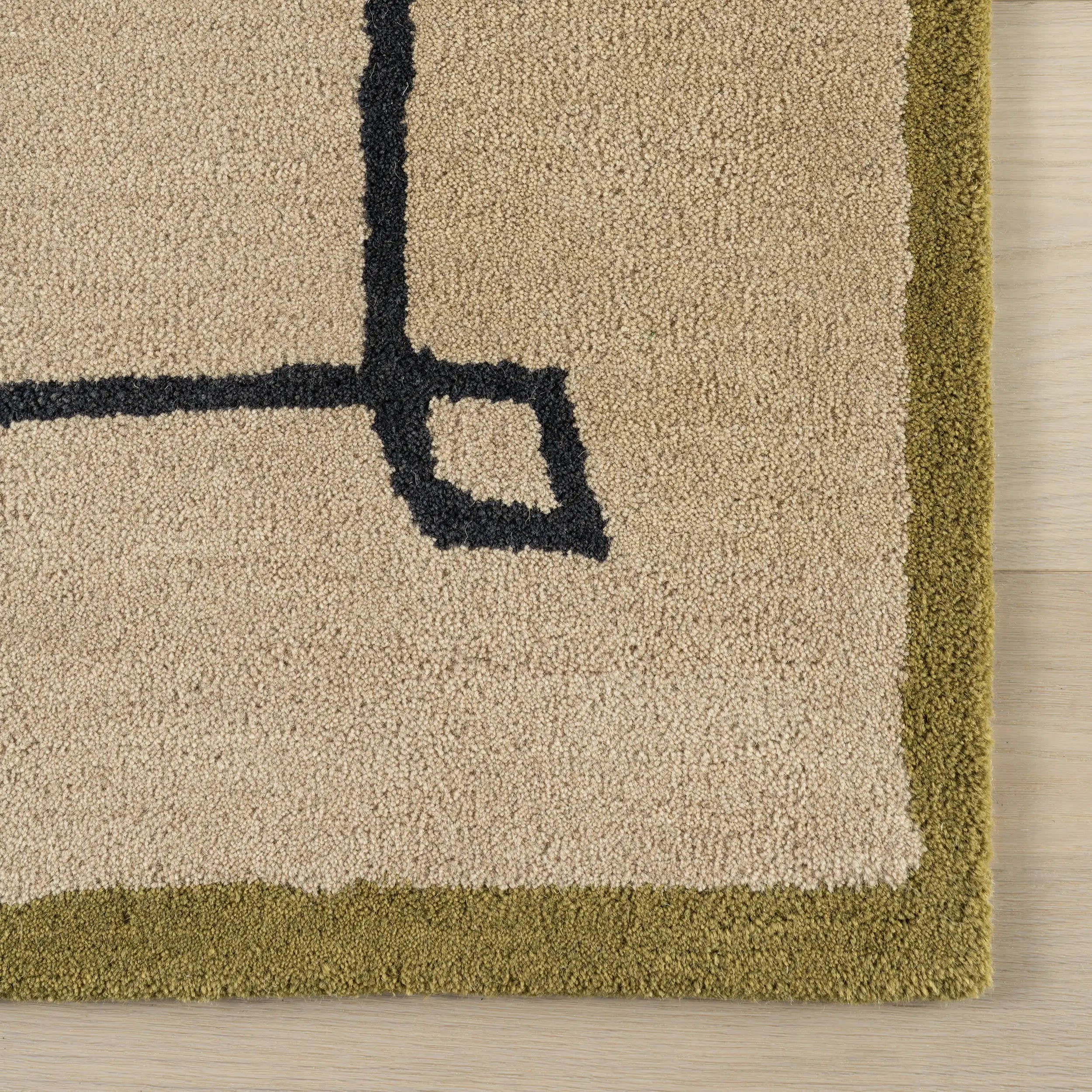 Dash & Albert Serge Bordered Wool Cozy Rug