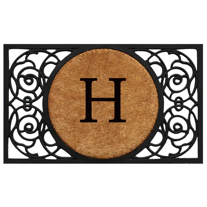 Armada Circle Monogram Doormat