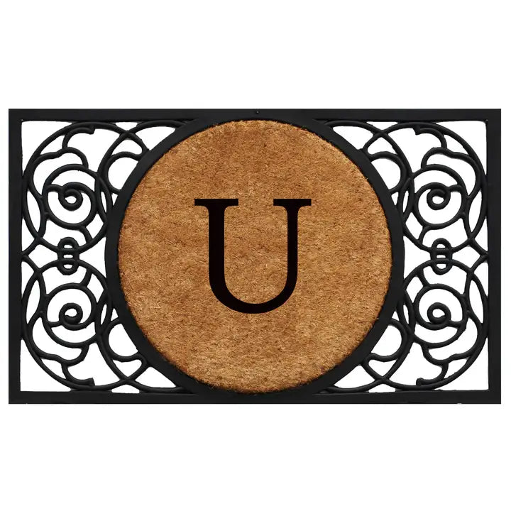Armada Circle Monogram Doormat