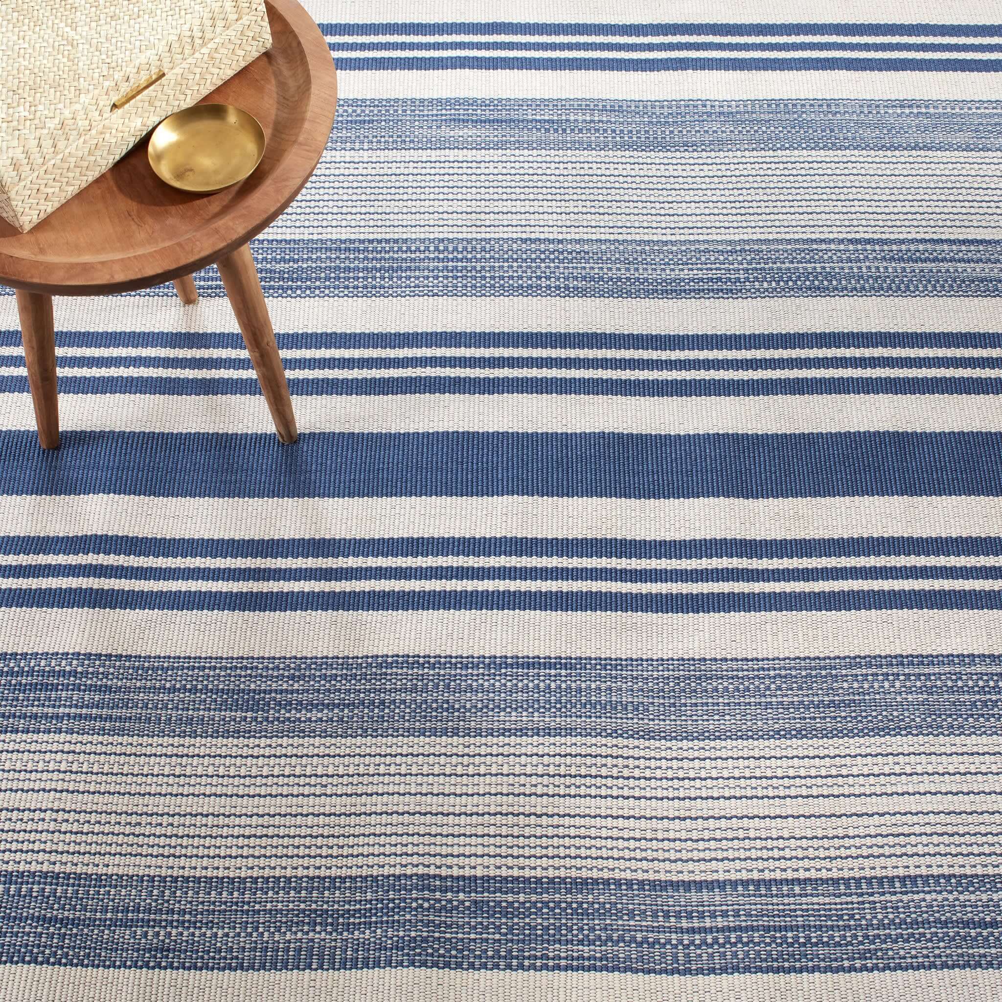 Dash & Albert Quincy Stripe Handwoven Indoor/Outdoor Rug