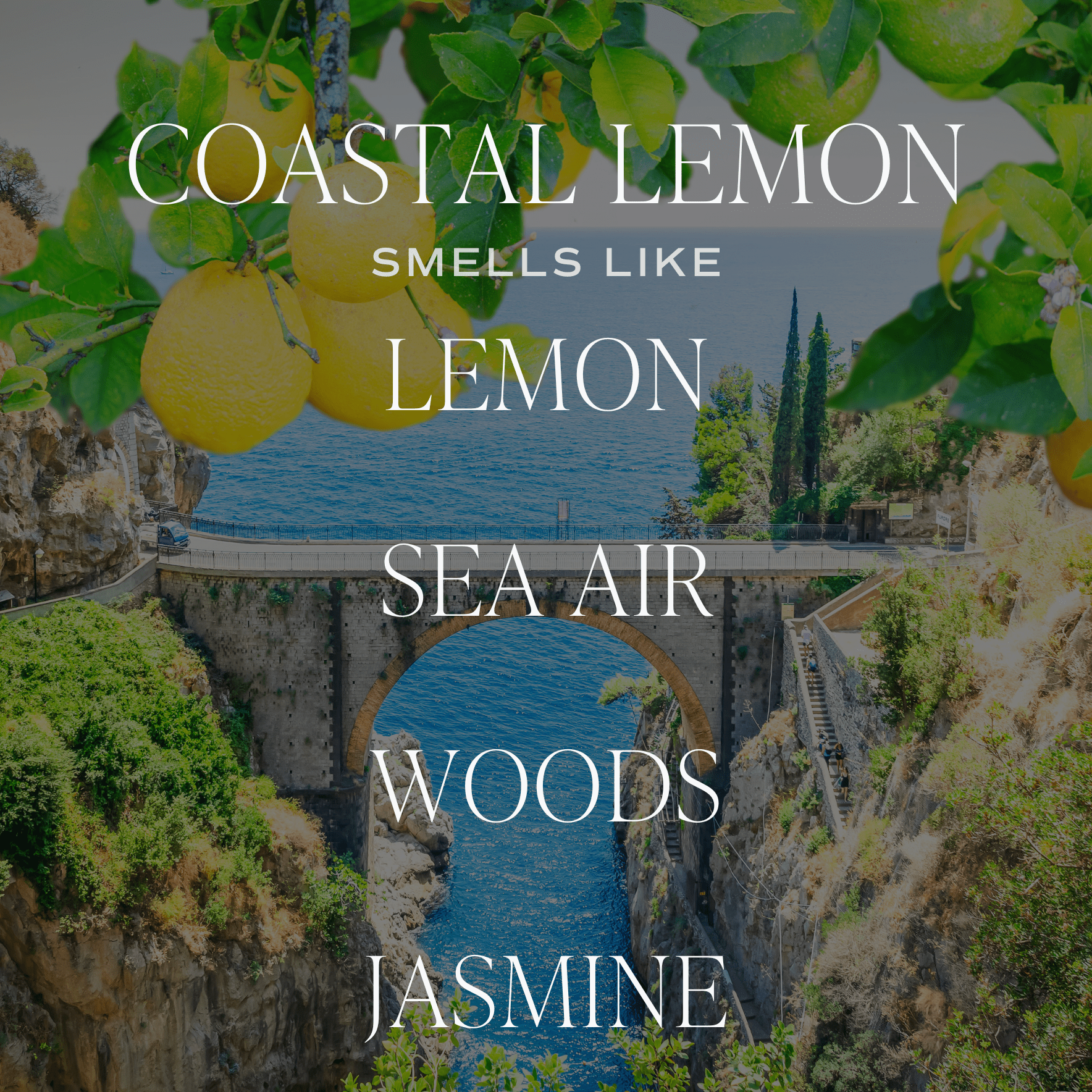 Coastal Lemon Tinted Glass Jar Candle