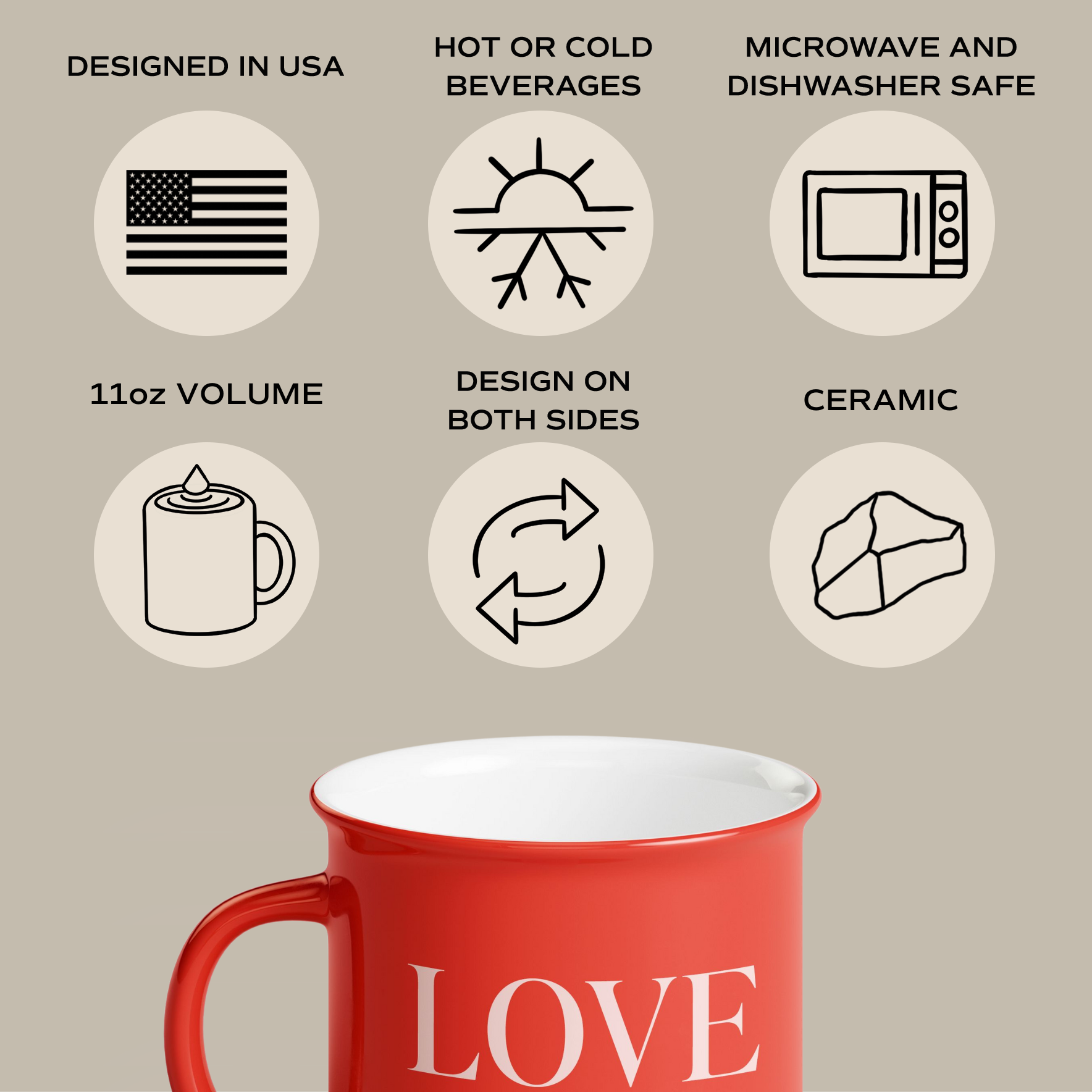 Love You Campfire Coffee Mug