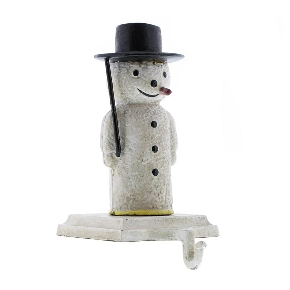 Snowman Cast Iron Stocking Holder