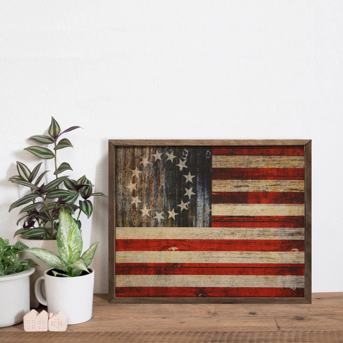 Colony Flag Wood Framed Print