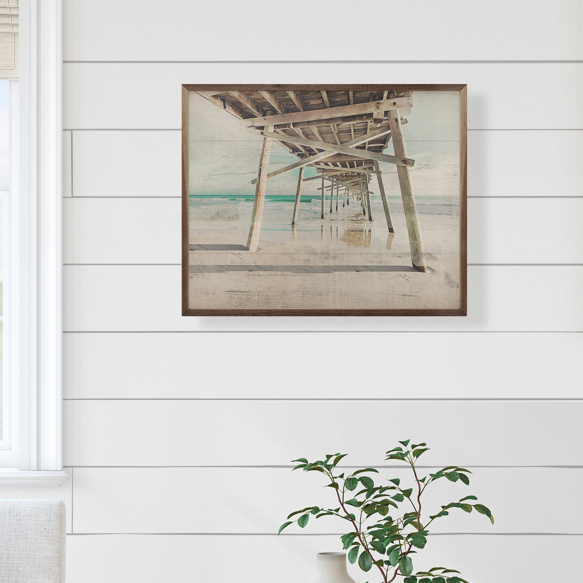 Emerald Isle Wood Framed Print