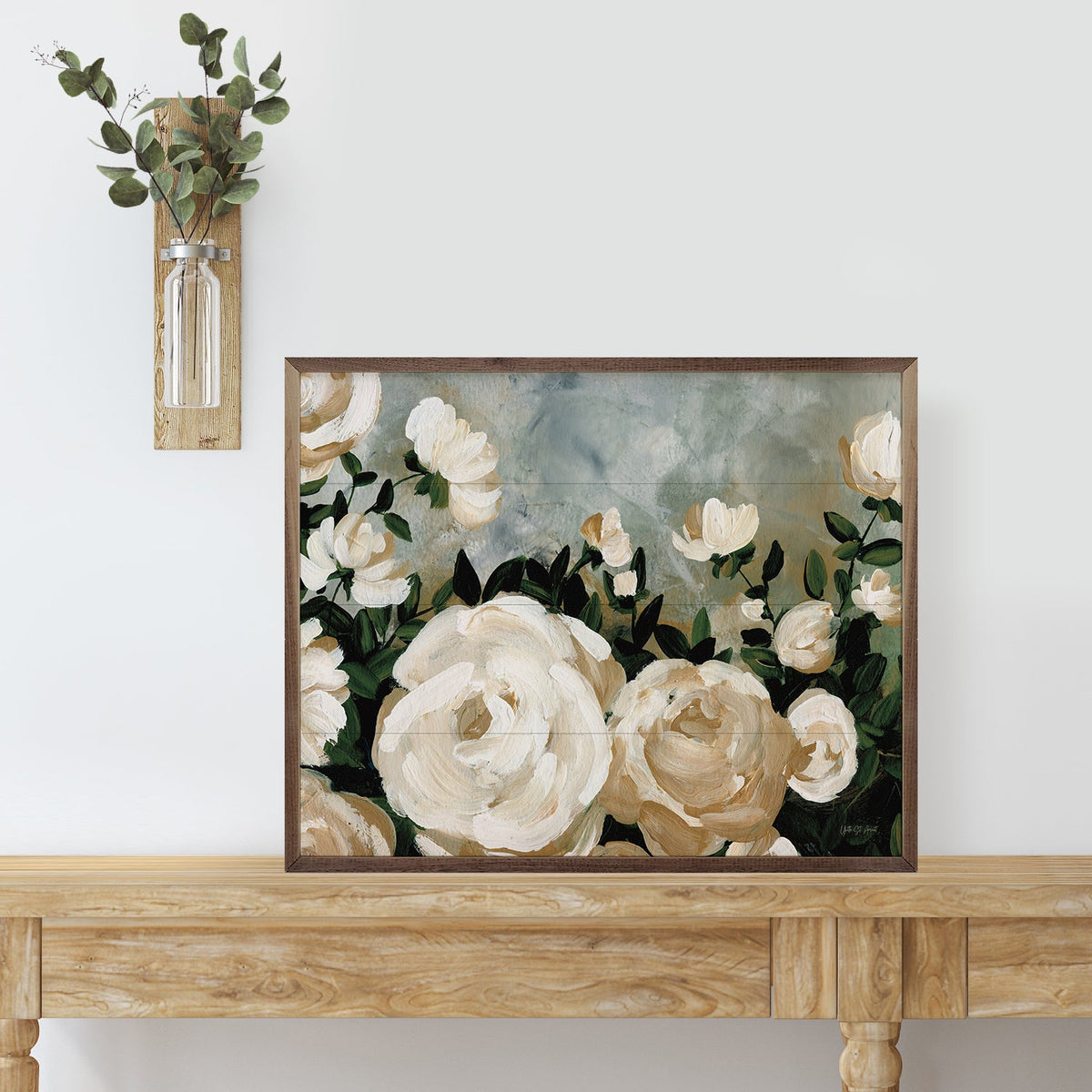Moody Garden By Yvette St. Amant Wood Framed Print