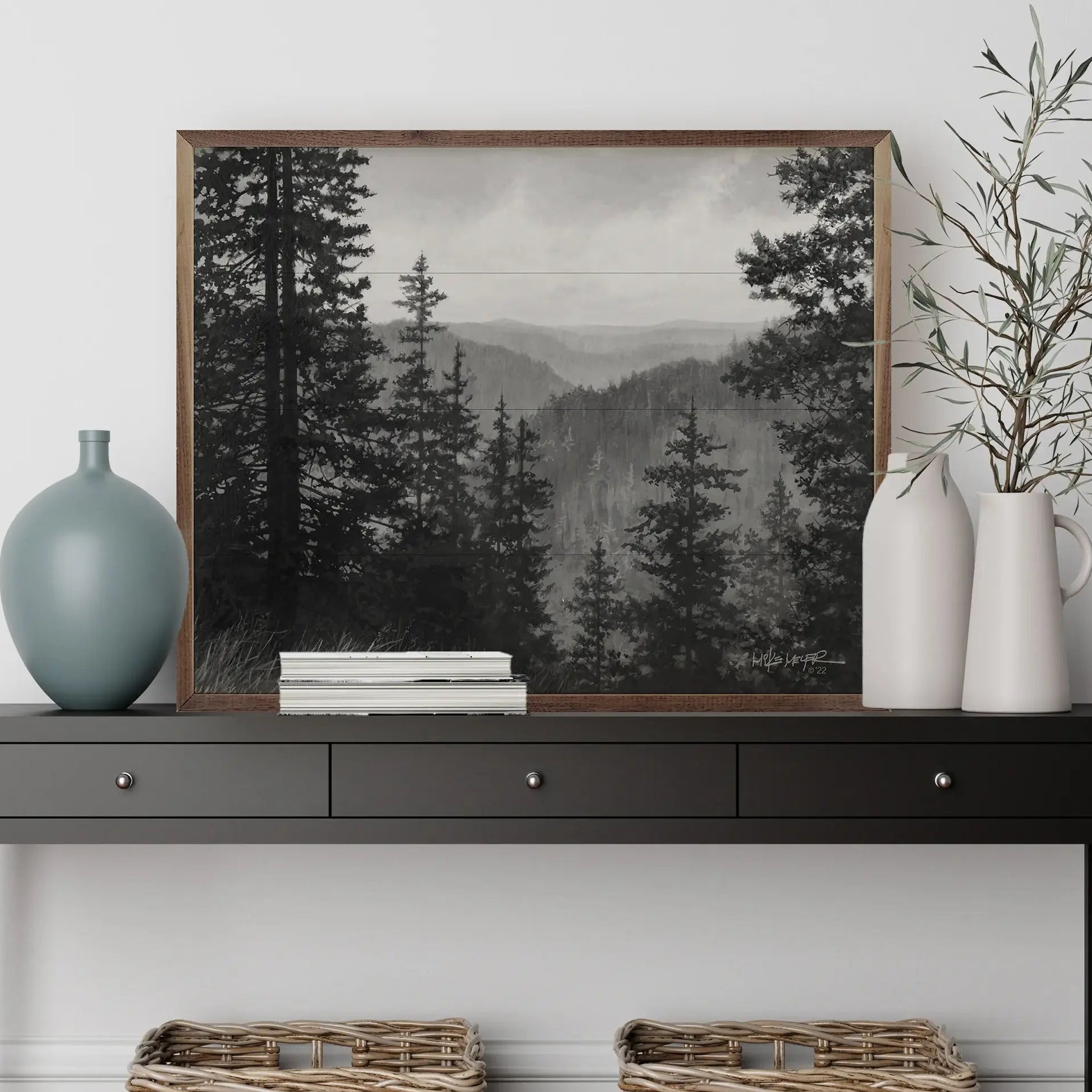 Smokies Wood Framed Print