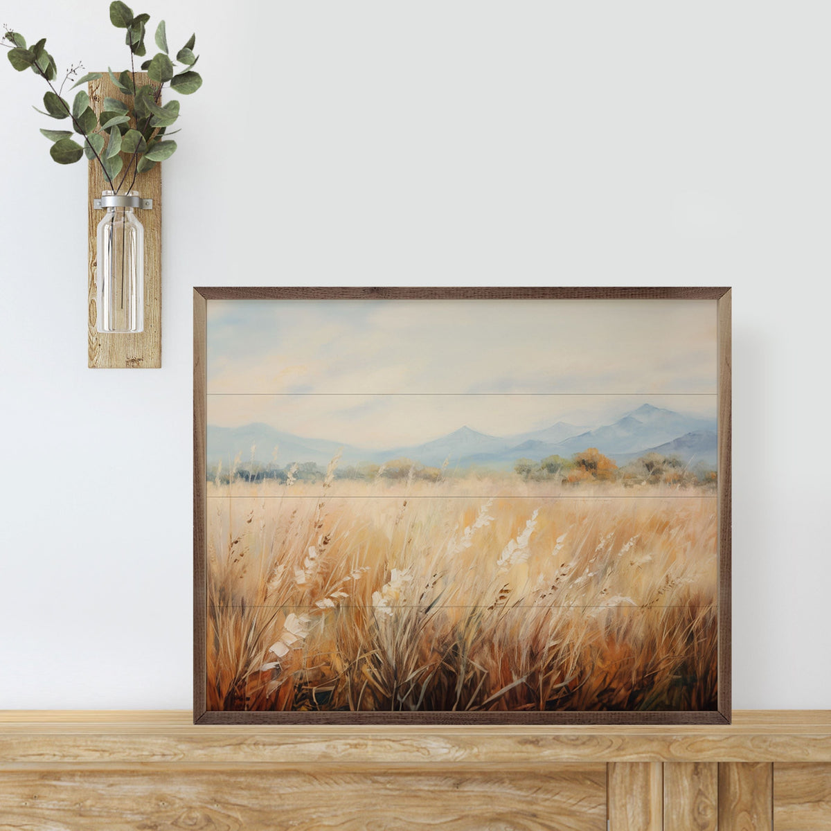Vast Wheat Field 2 Wood Framed Print