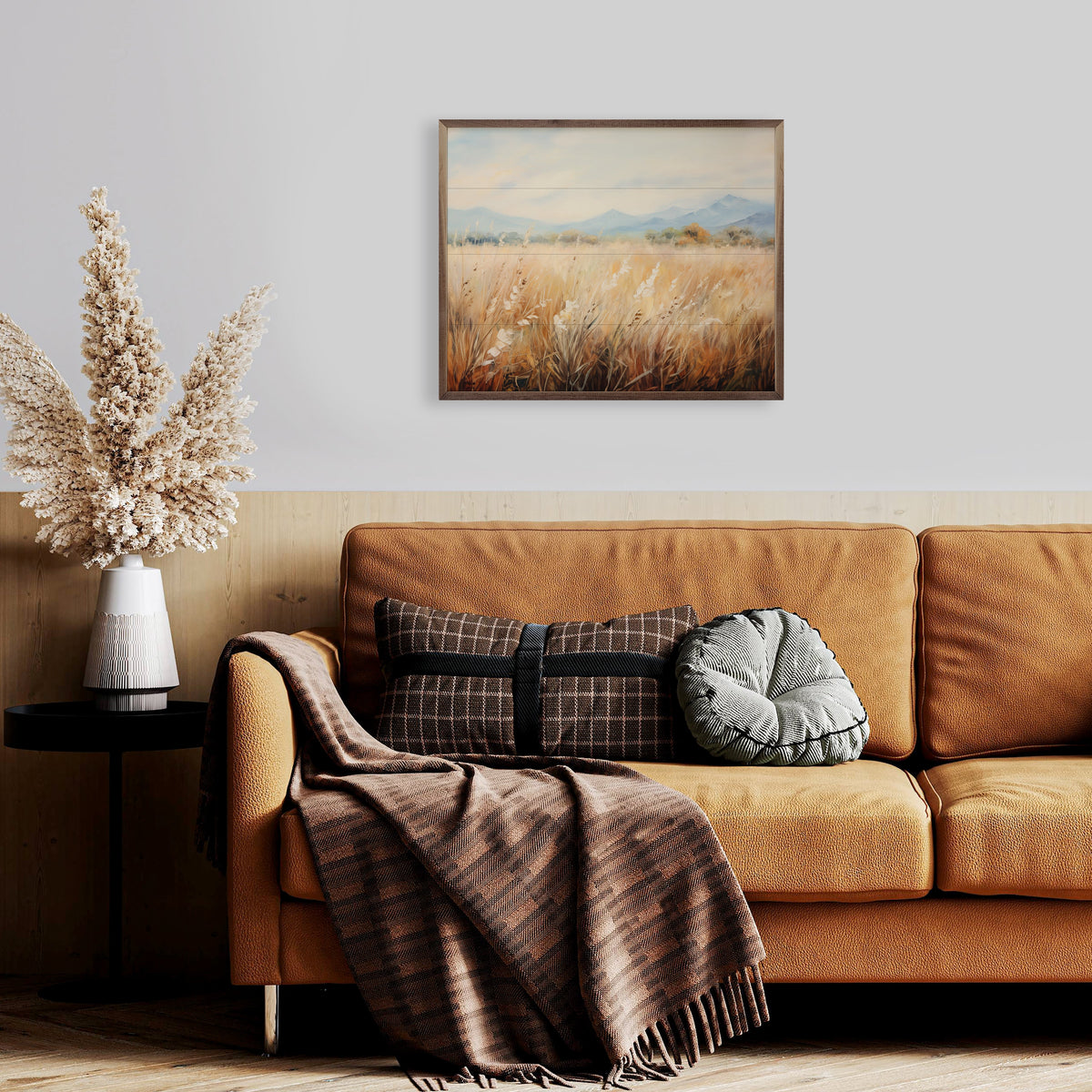 Vast Wheat Field 2 Wood Framed Print