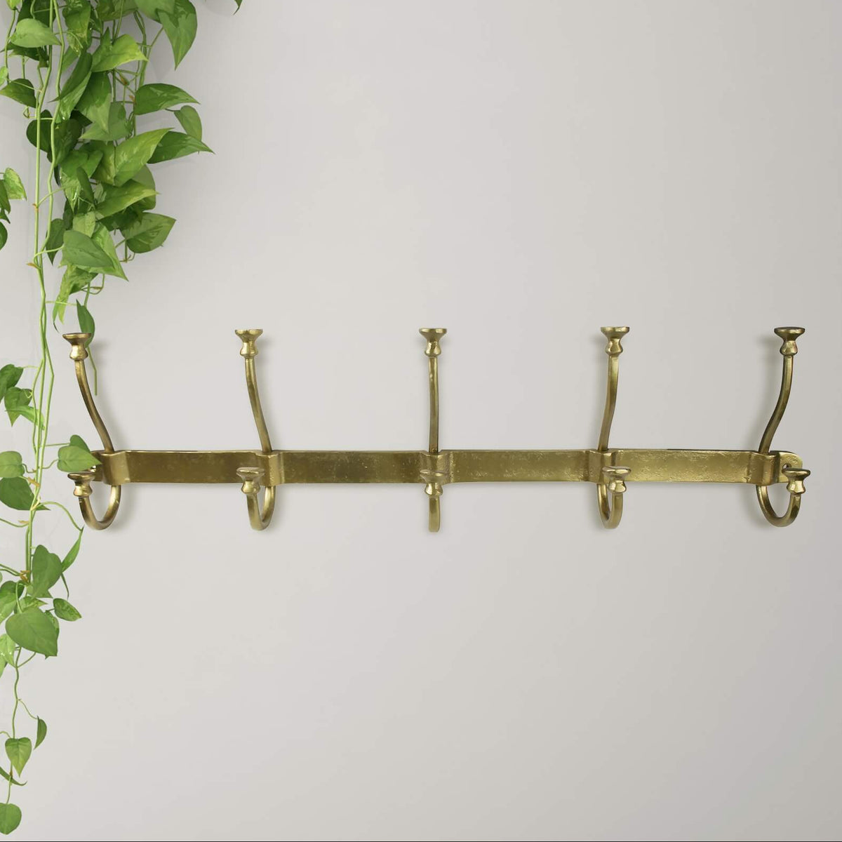 Murphy Brass Wall Coat Rack