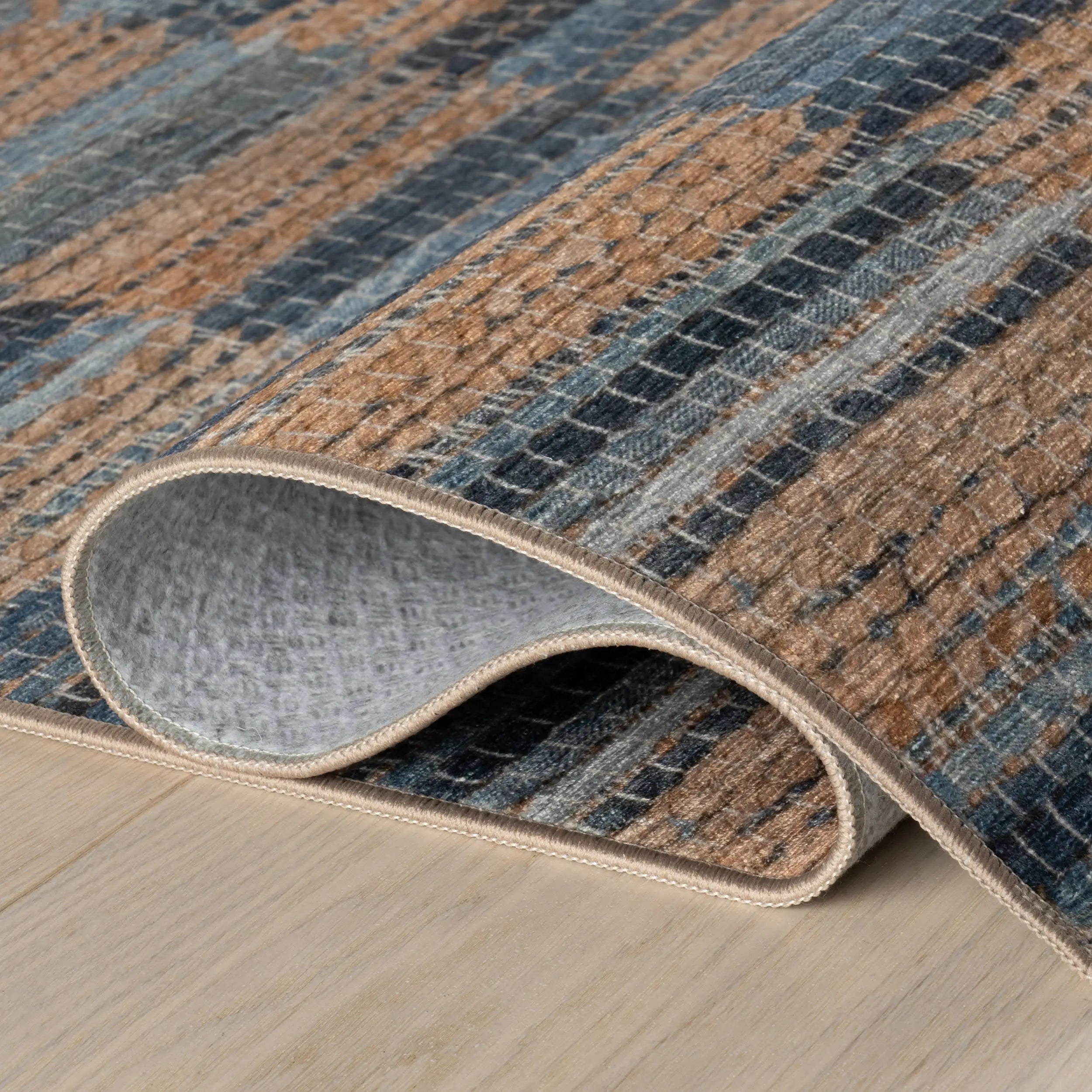 Ravel Stripe Machine Washable Rug