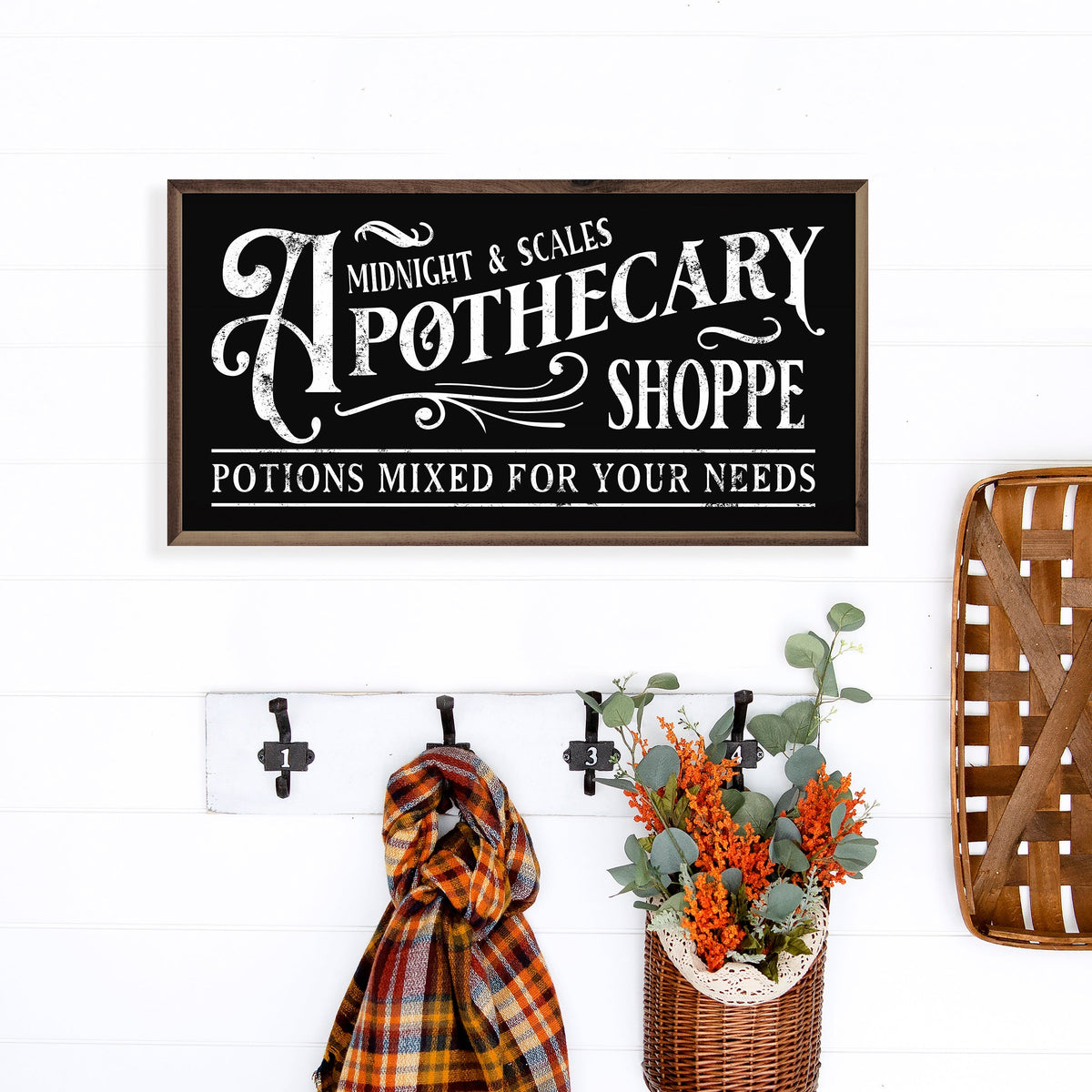 Midnight And Scales Apothecary Shoppe Wood Framed Print