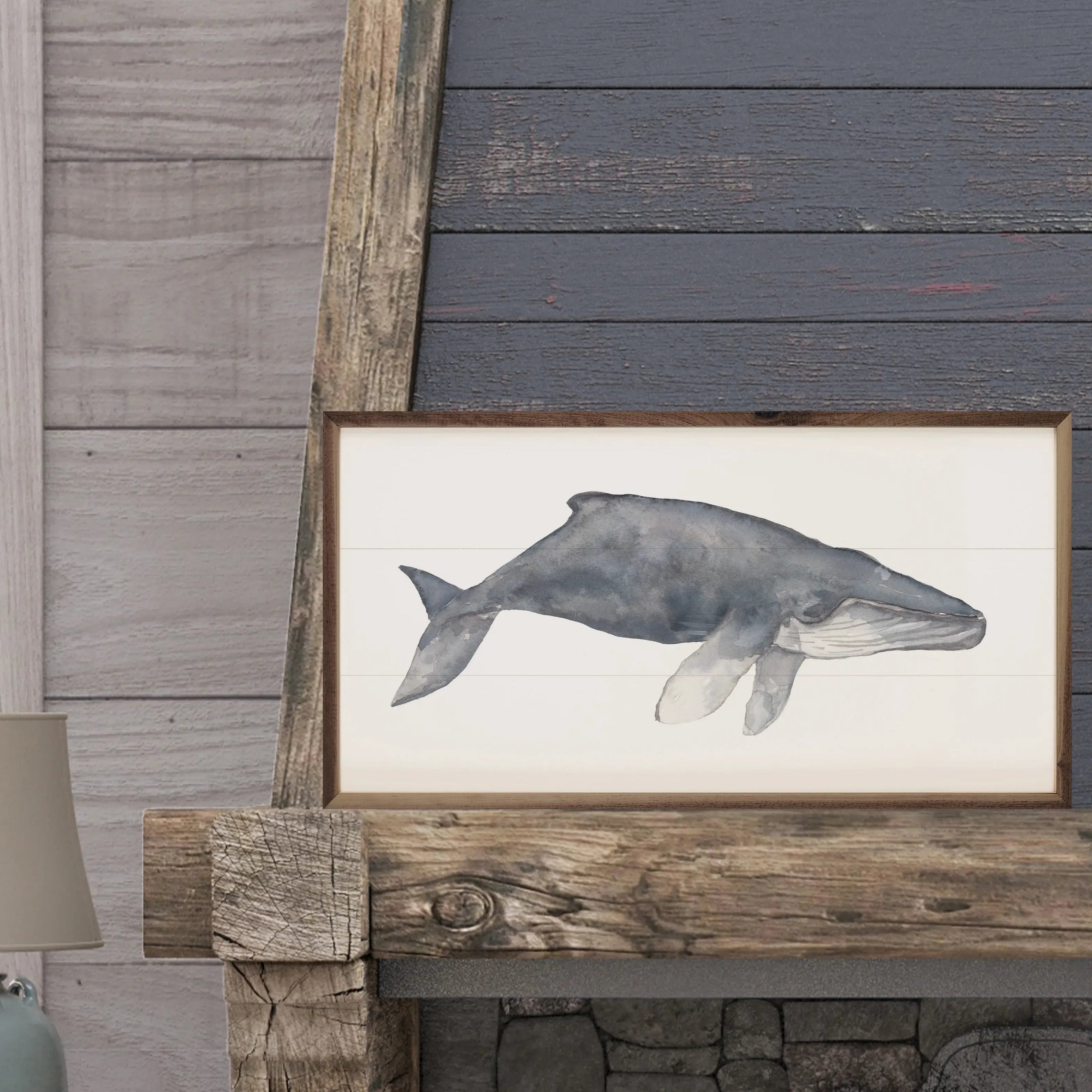 Watercolor Whale Painting