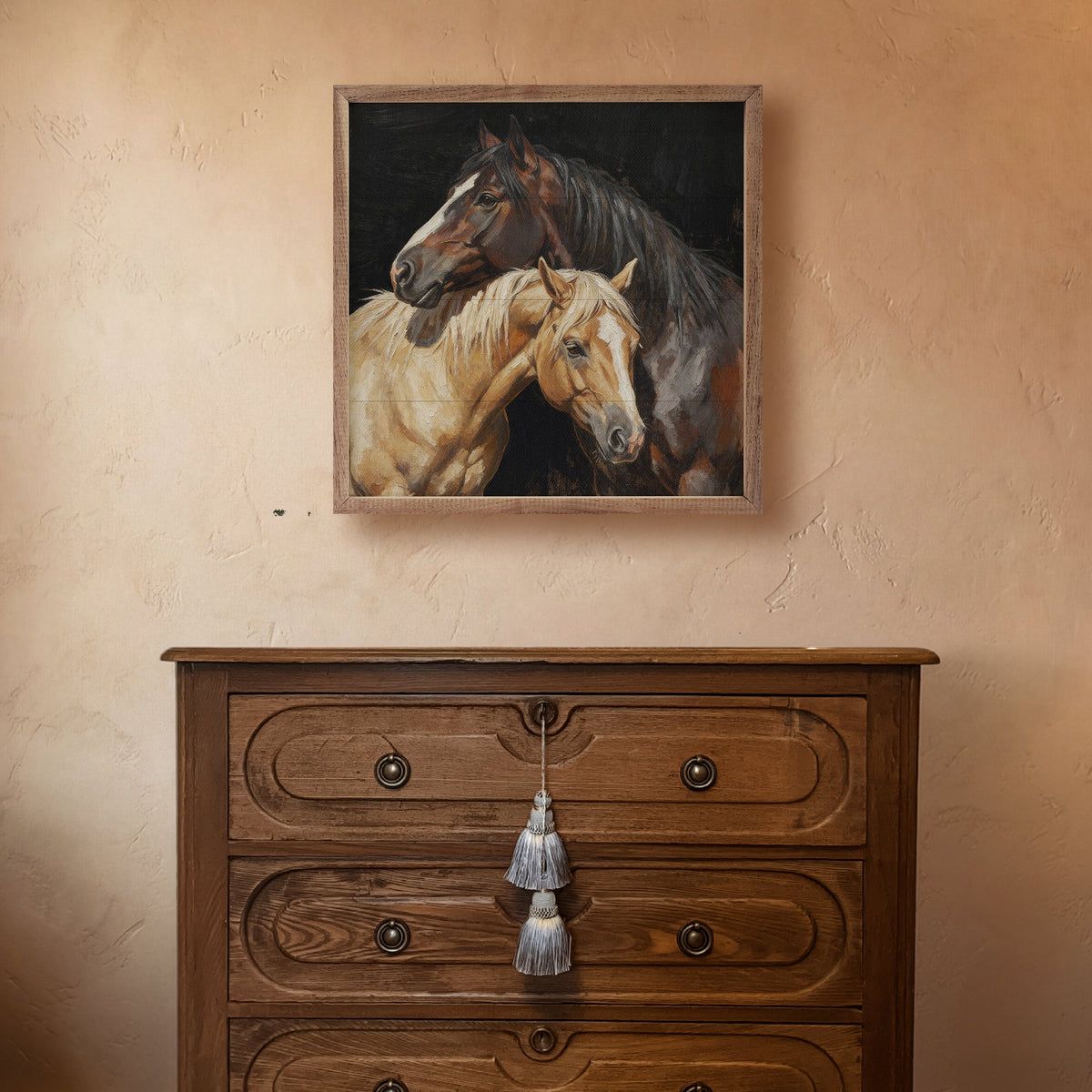 Stable Companions Wood Framed Print
