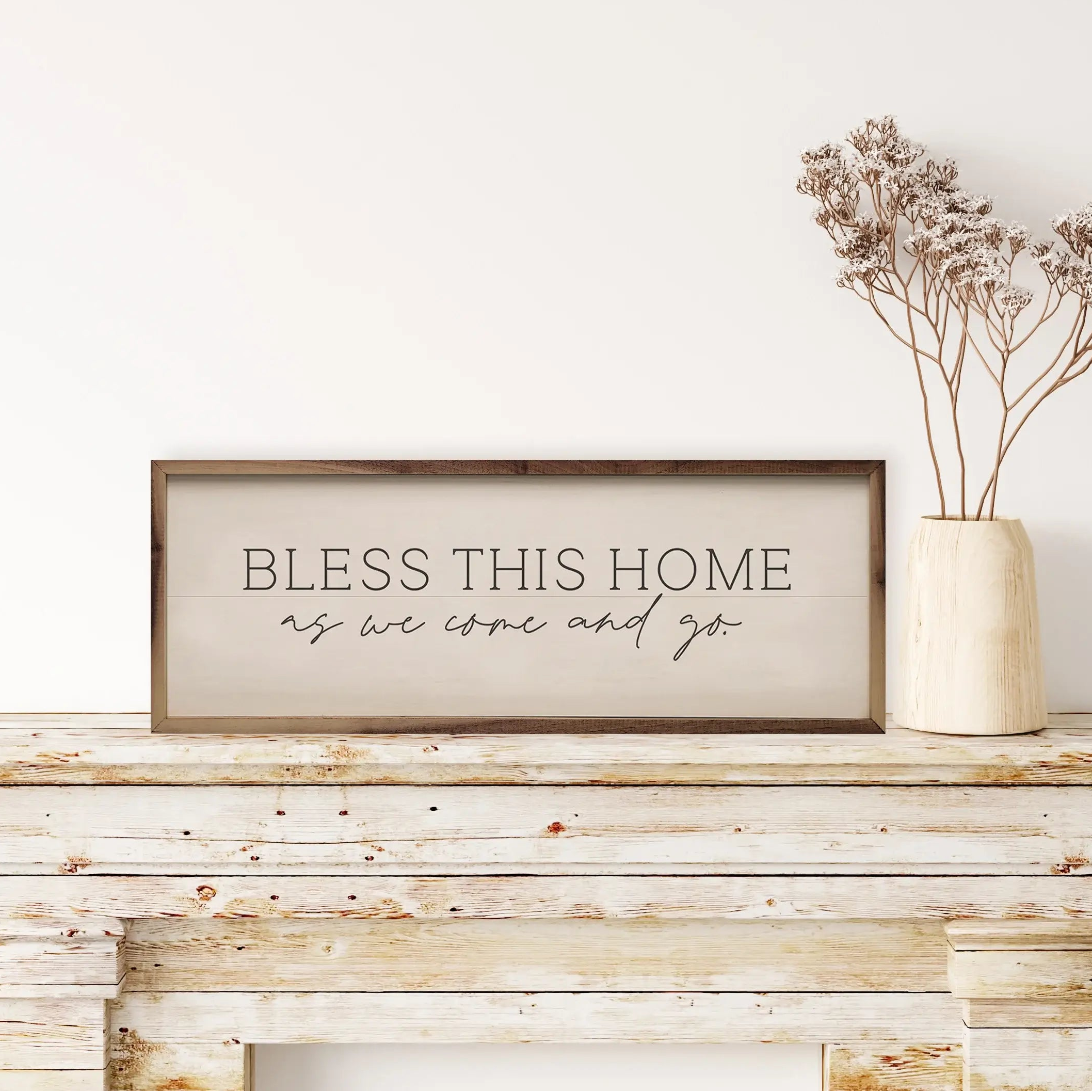 Bless This Home Wood Framed Print