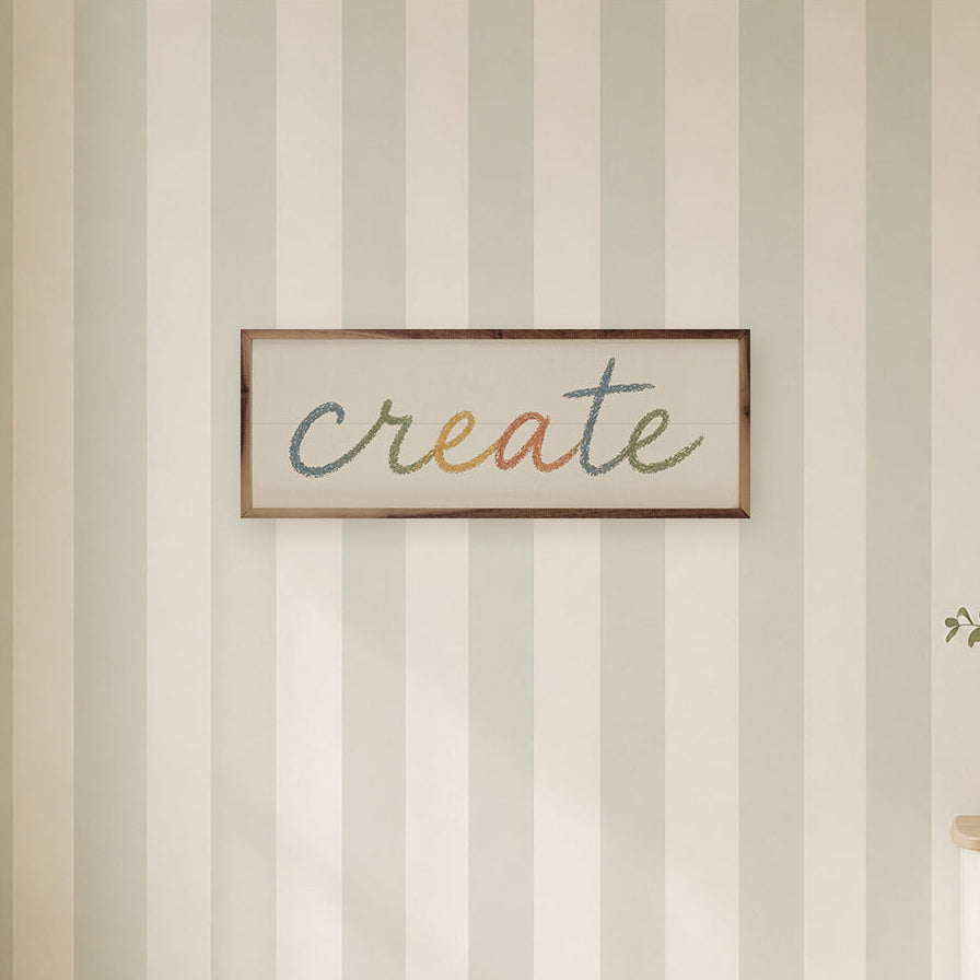 Create Wood Framed Print