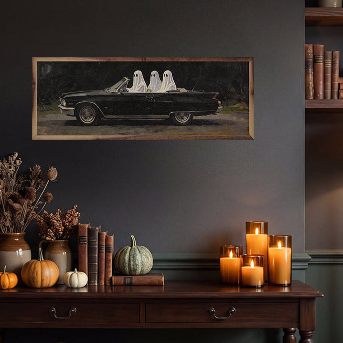 Ghosts On The Road Wood Framed Print