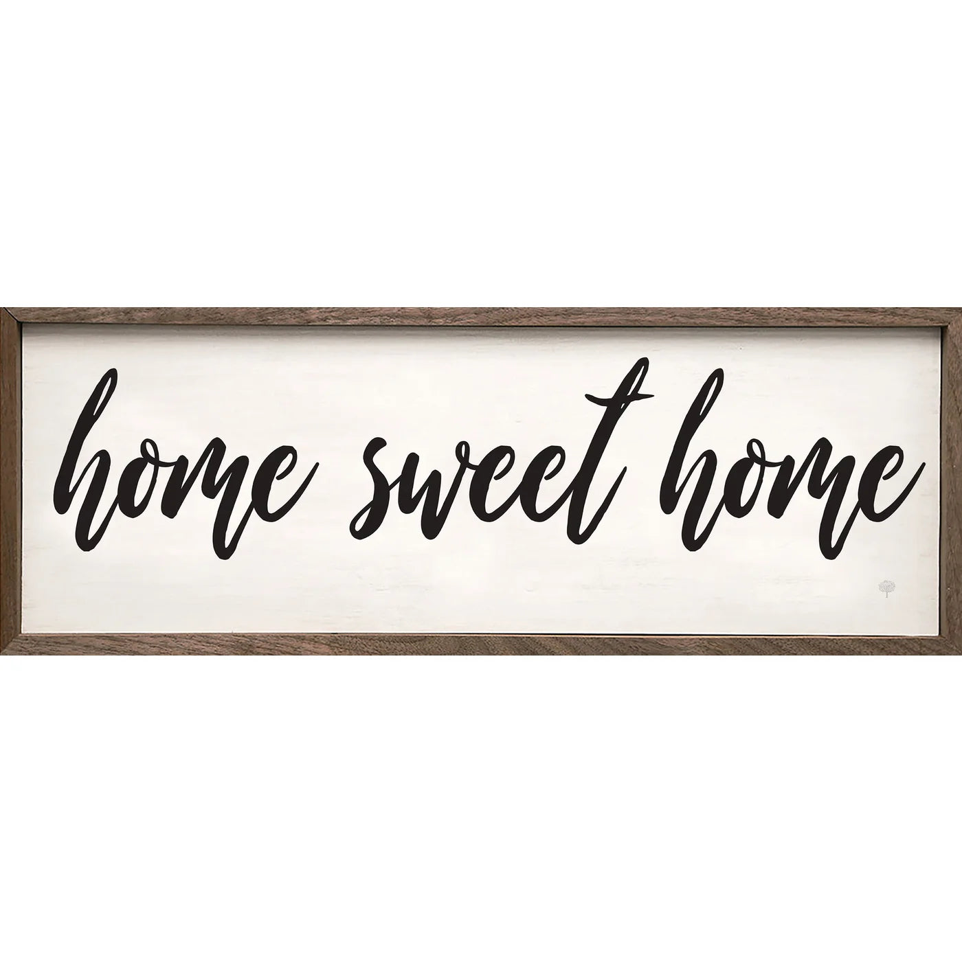 Home Sweet Home White Wood Framed Print