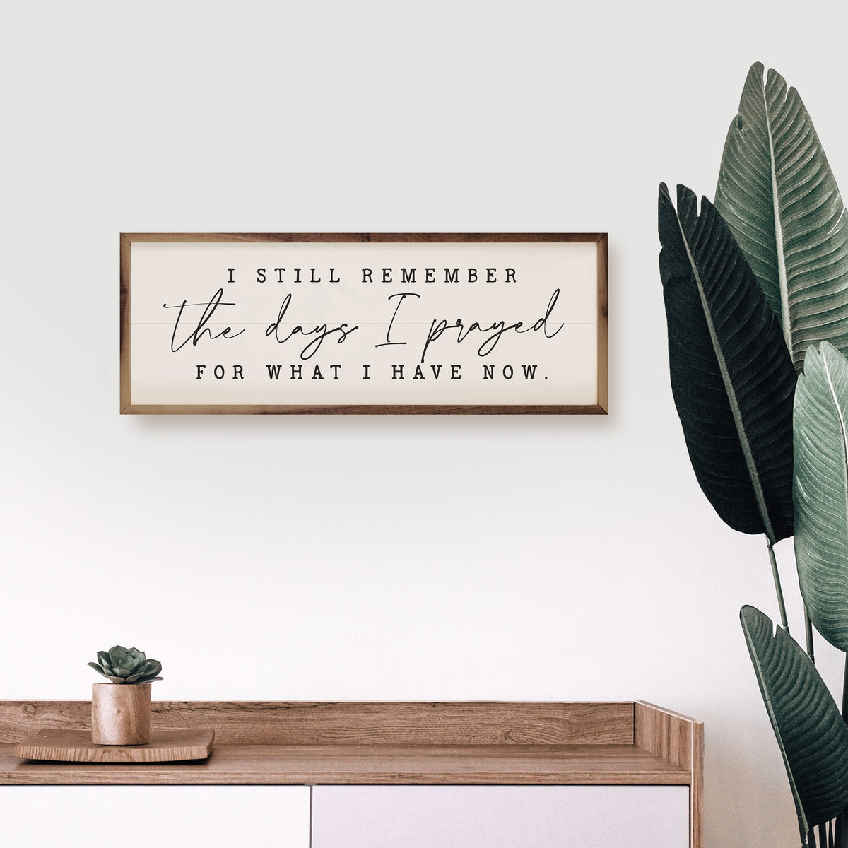 I Still Remember The Days I Prayed Wood Framed Print