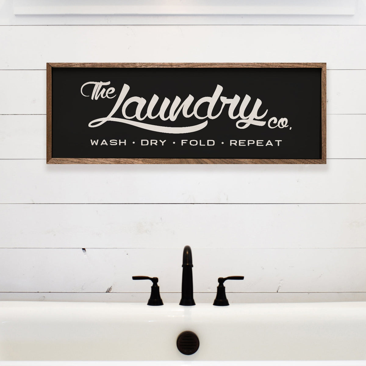 The Laundry Co Wood Framed Print