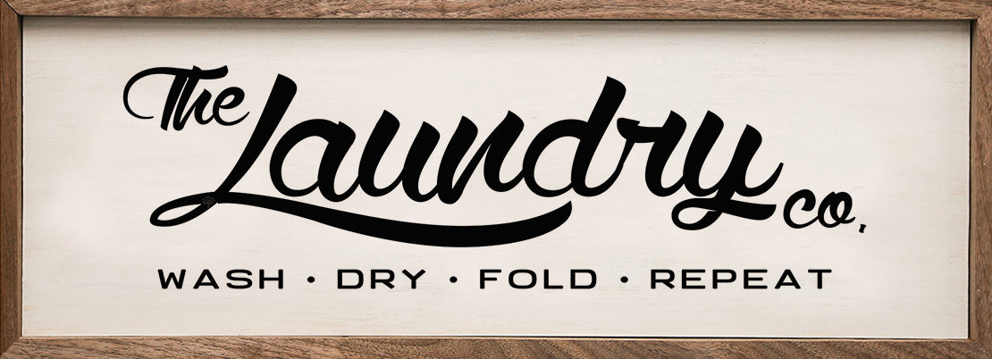 The Laundry Co Wood Framed Print