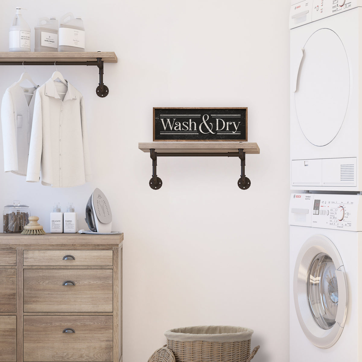 Wash & Dry Wood Framed Print