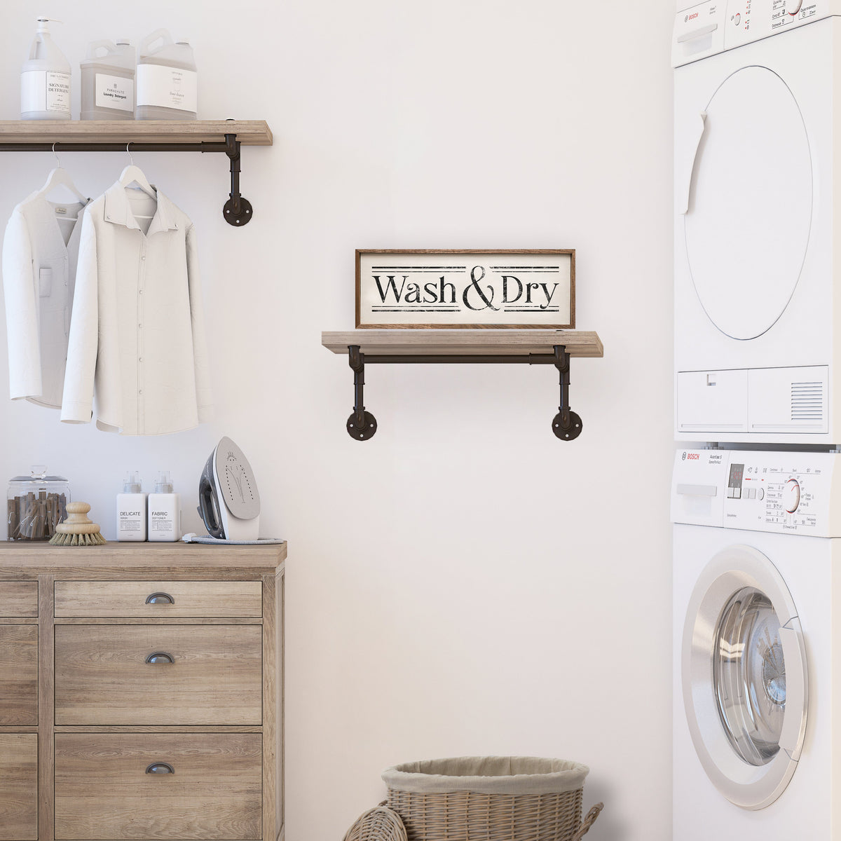 Wash & Dry Wood Framed Print