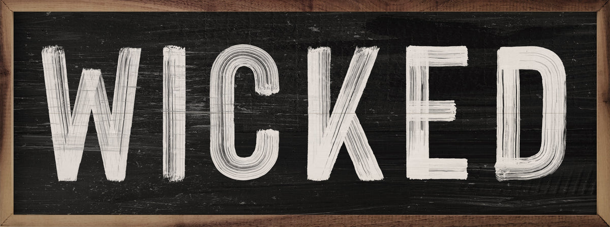 Wicked Wood Framed Print