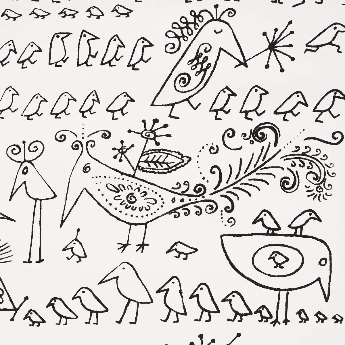 Schumacher Aviary Wallpaper