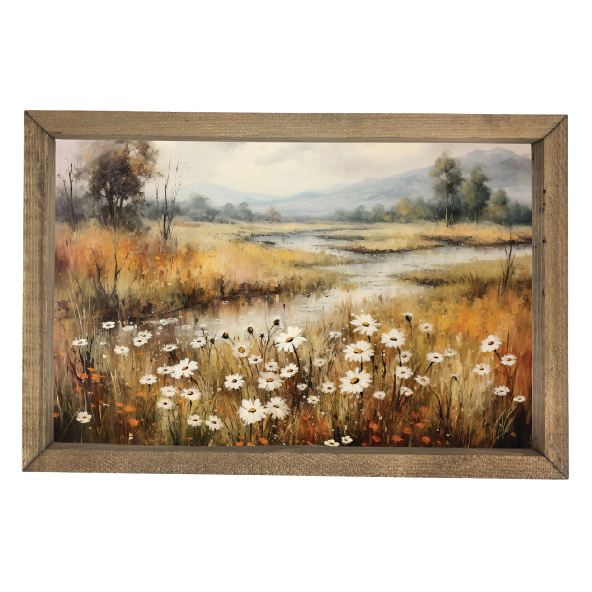 Fall By The River Framed Art