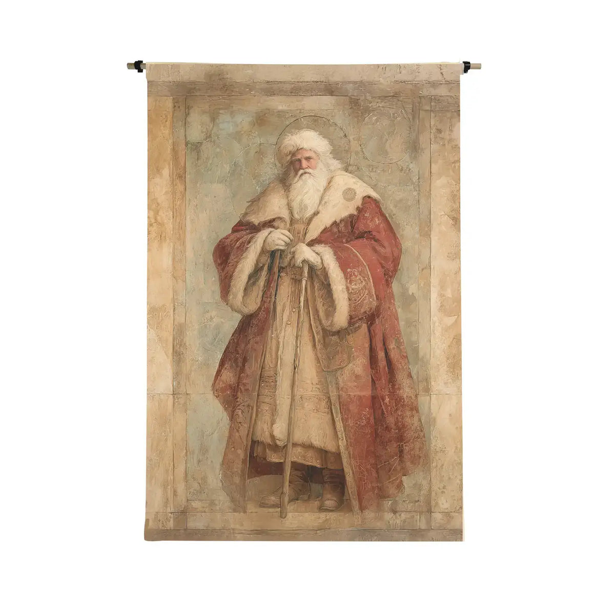 Giant Old World Santa Scroll