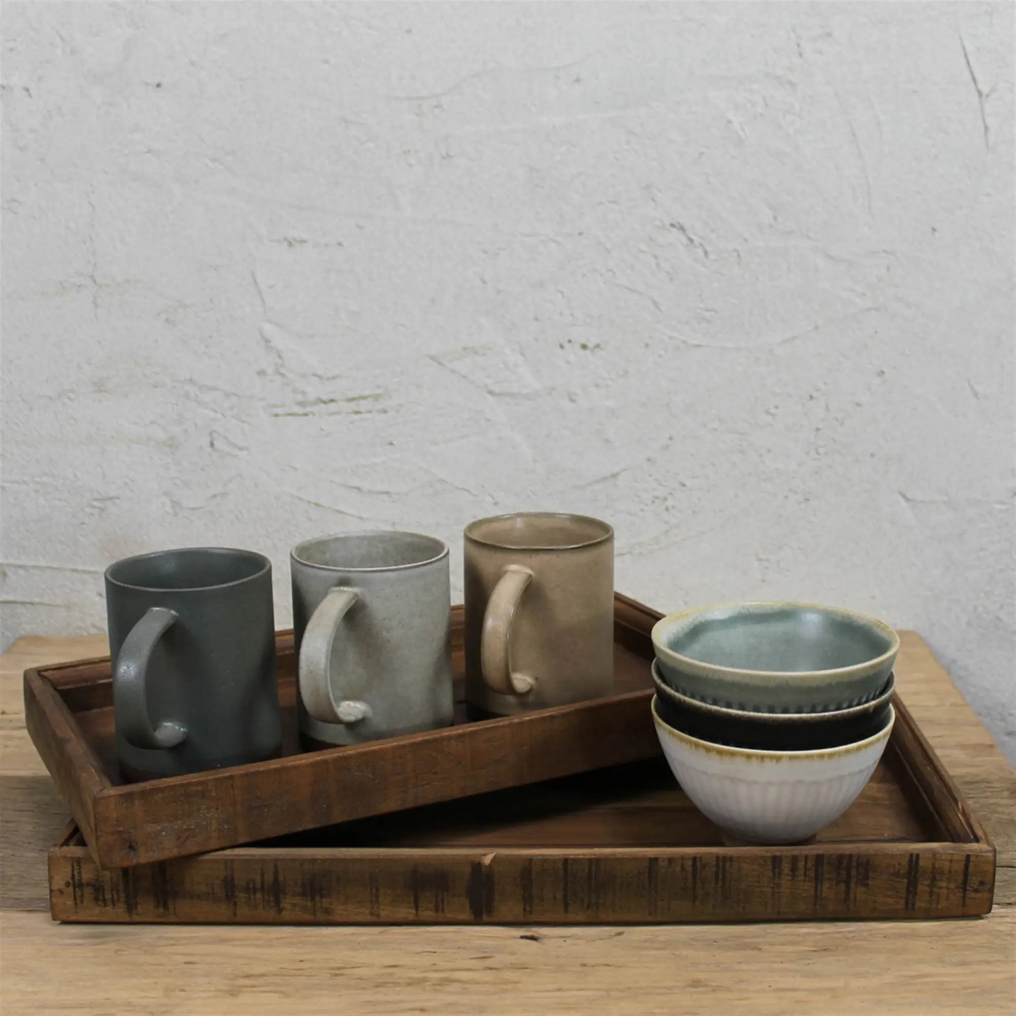 Rectangle Rustic Wood Tray