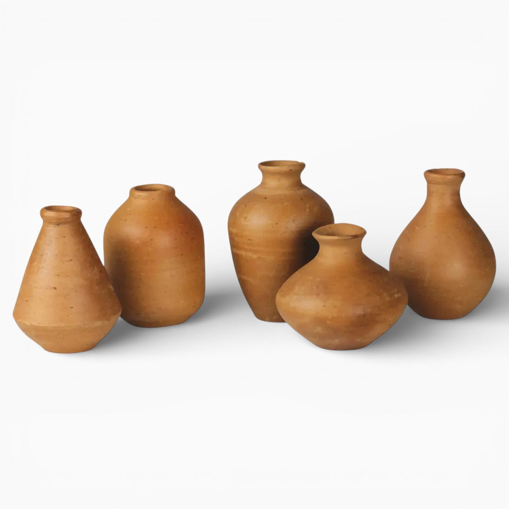Miniature Terra Cotta Vase Set
