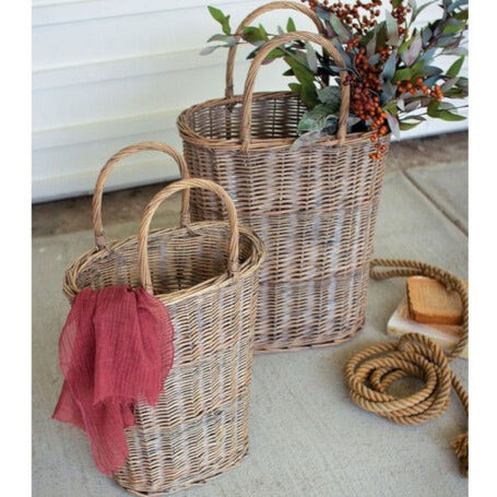 Willow Tall Handled Basket Set