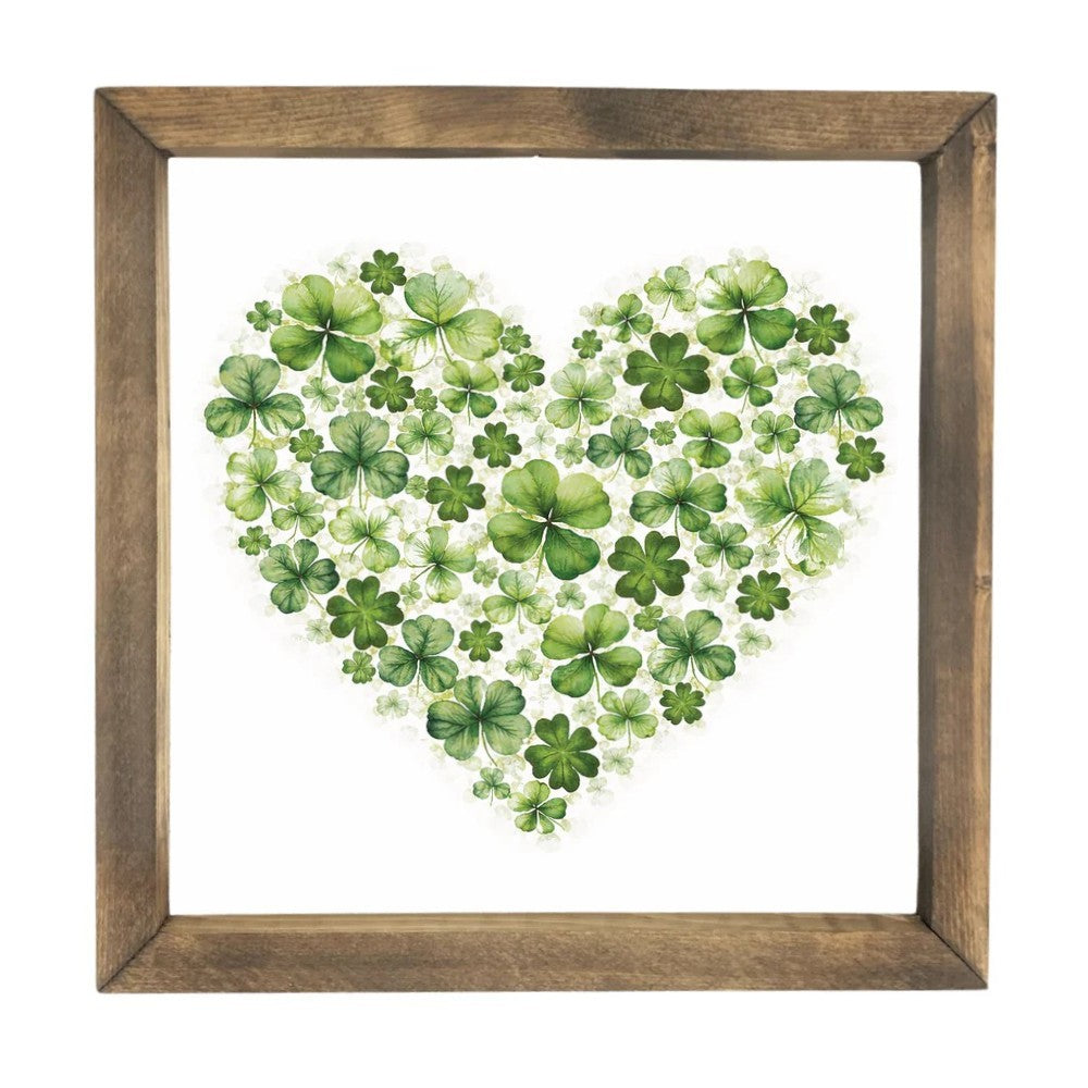 Clover Heart Framed Art