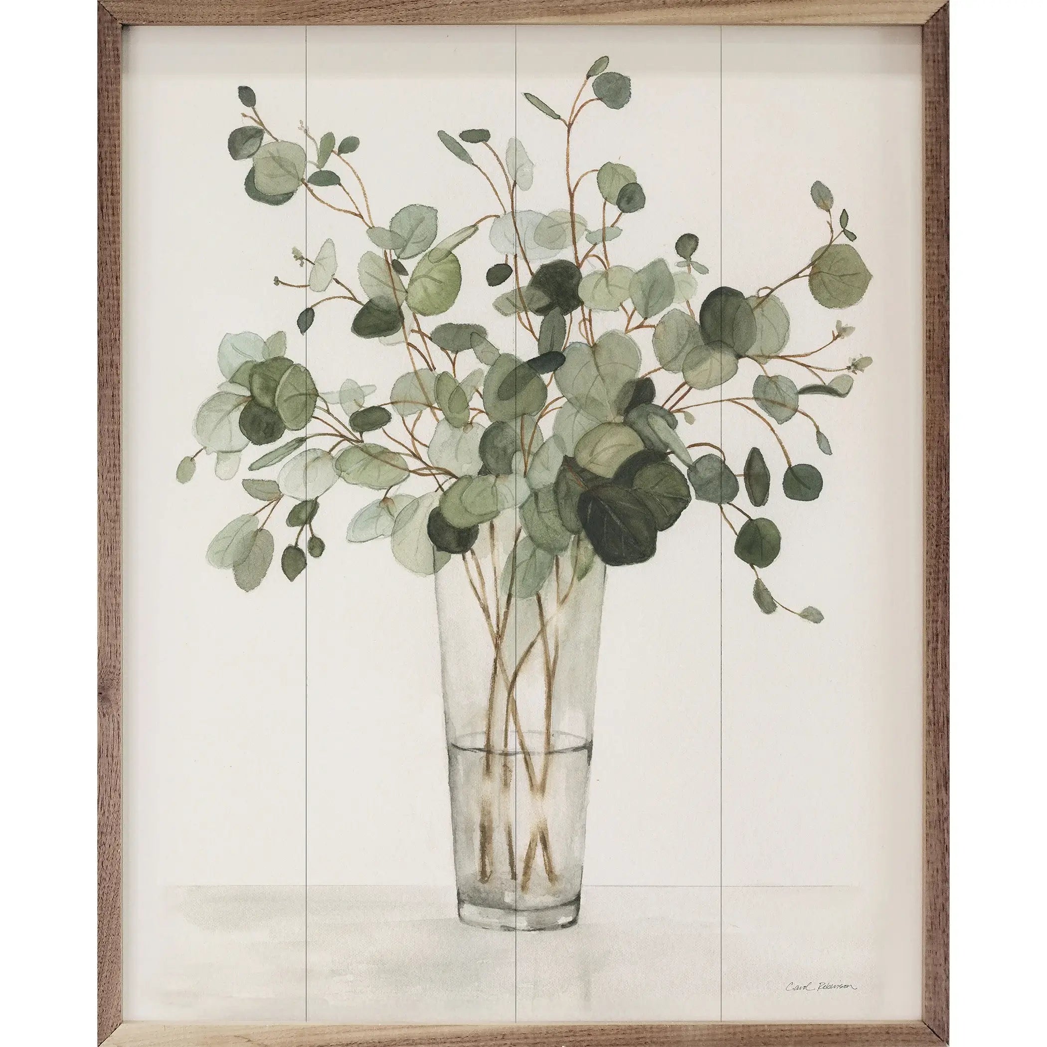 Gorgeous Greens Wood Framed Print