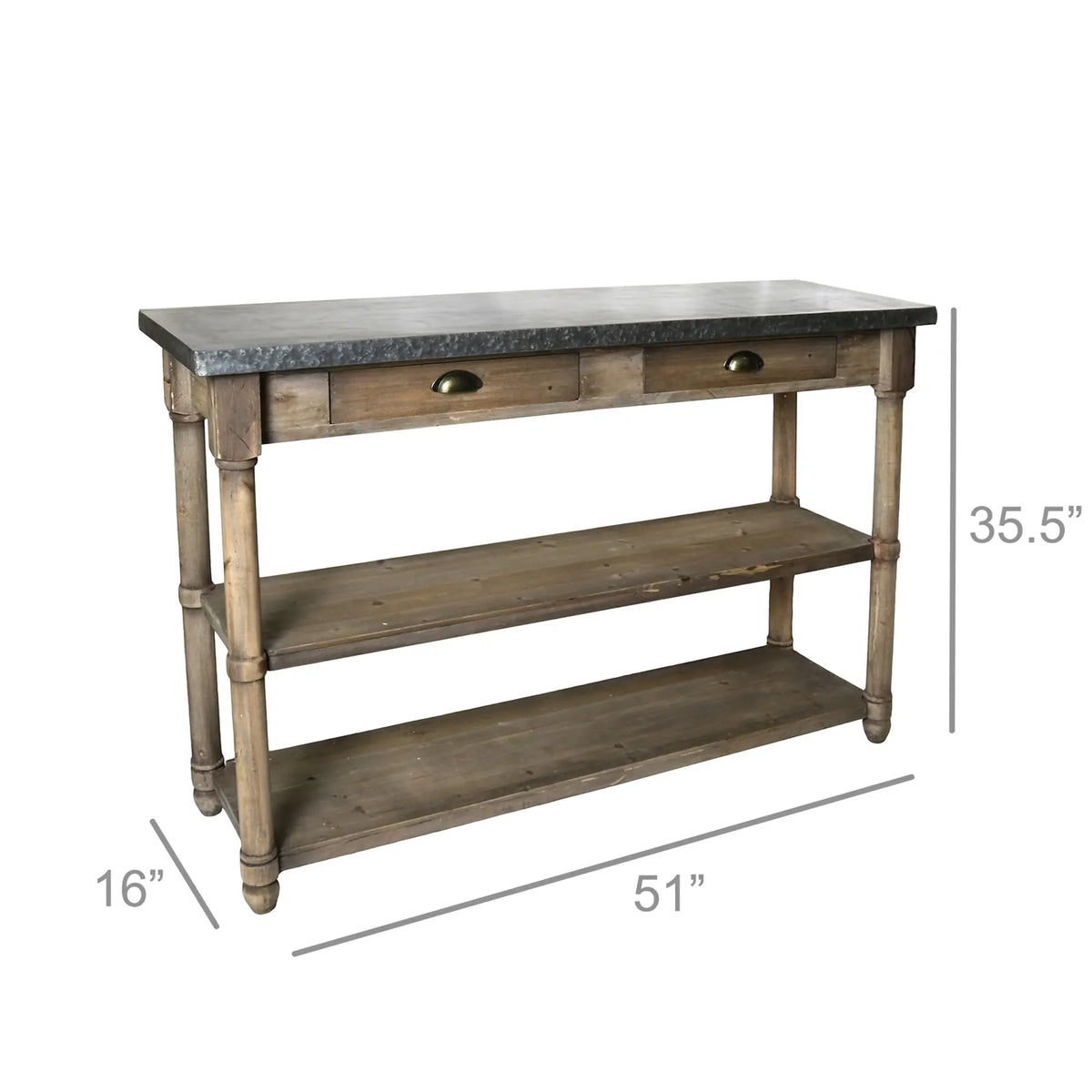 Henley Zinc Top Table
