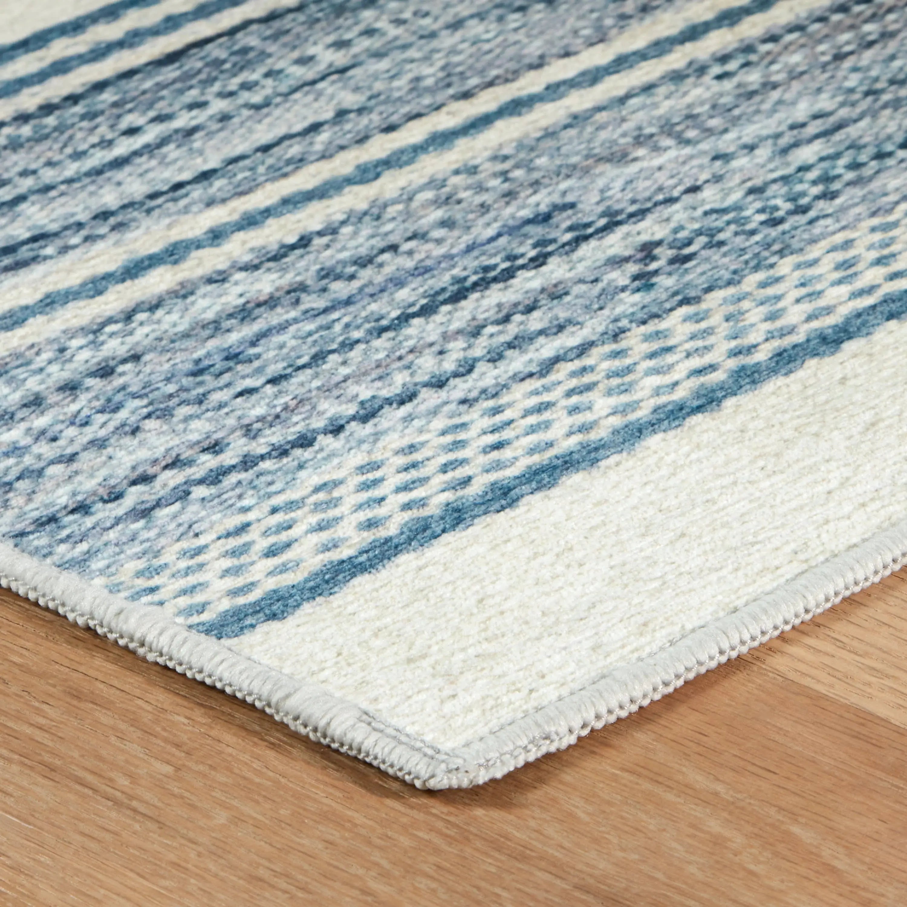 Ellington Stripe Machine Washable Rug