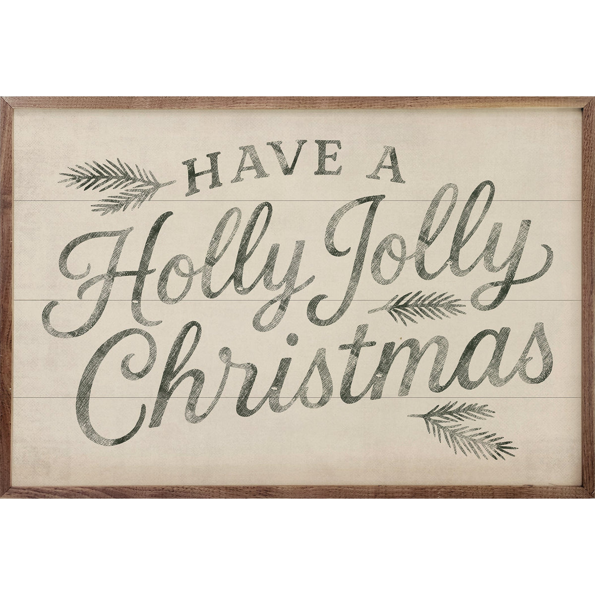 Have A Holly Jolly Christmas Wood Framed Print