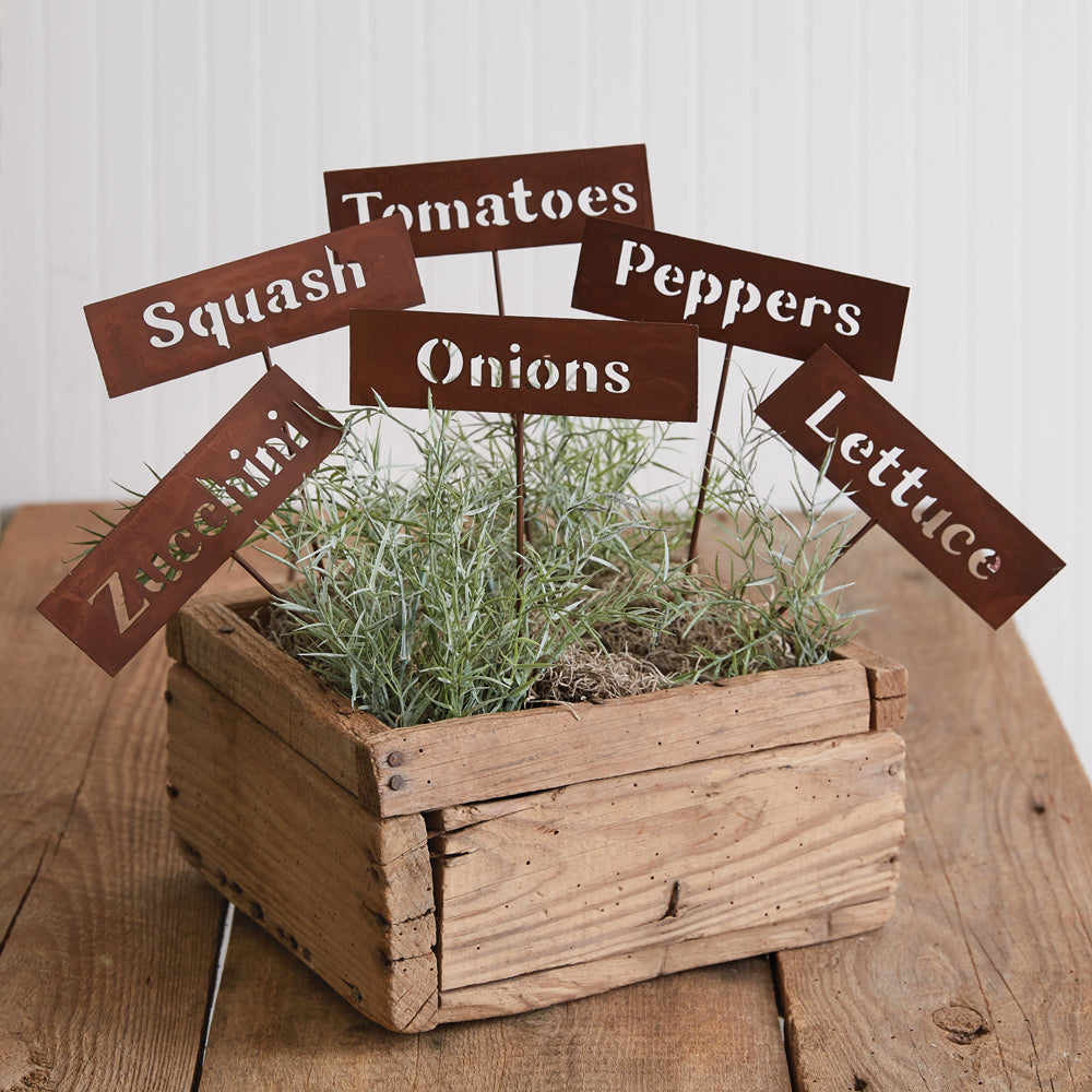 Rustic Plant Markers Set