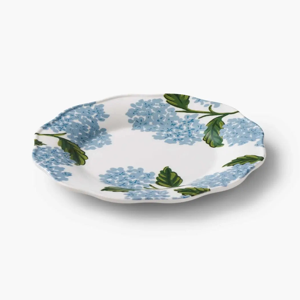 Rifle Paper Co. Hydrangea Melamine Dessert Plate Set