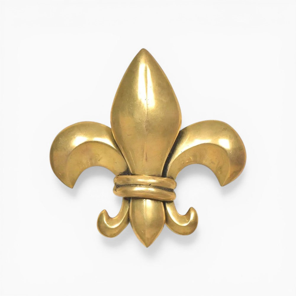 Vintage Brass Fleur-De-Lis Door Knocker