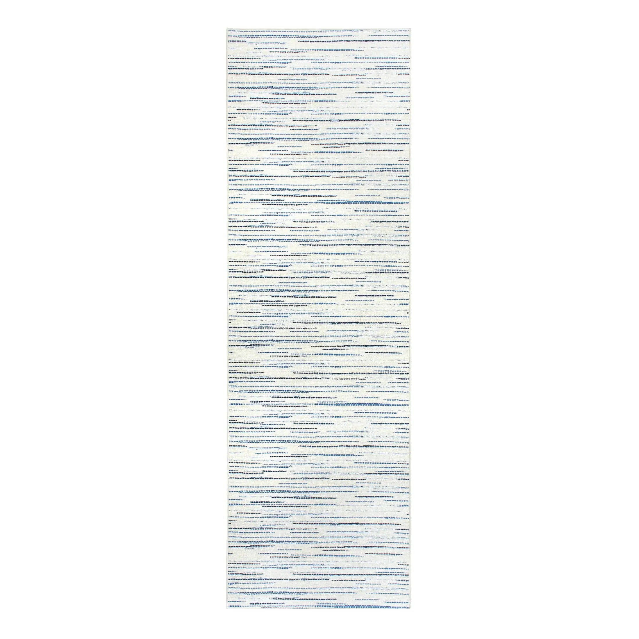 Elwood Blue Machine Washable Rug