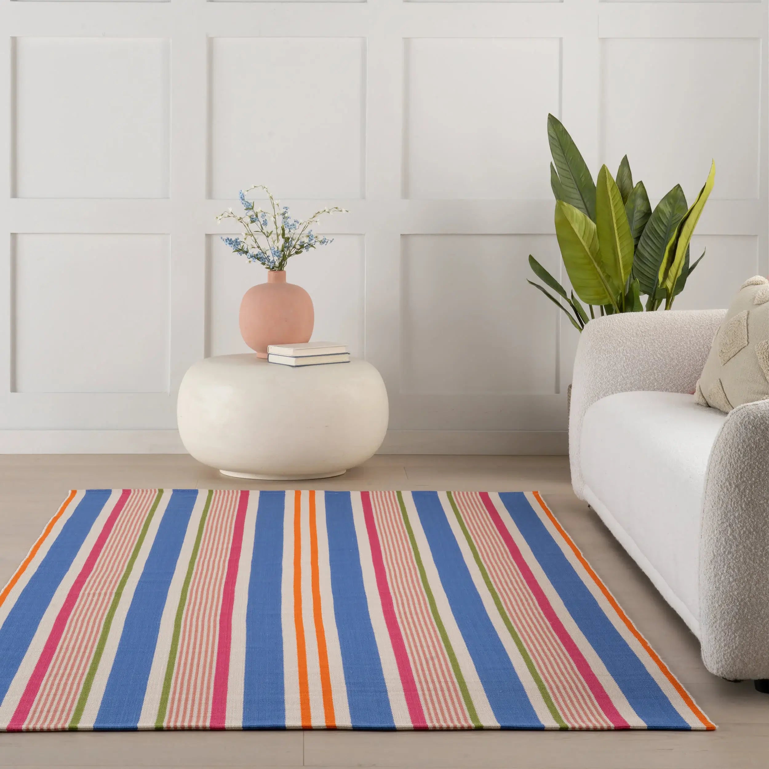 Festival Stripe Handwoven Indoor/Outdoor Rug